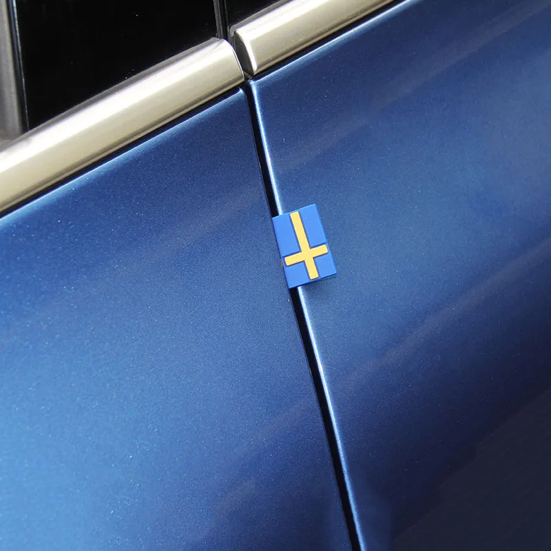 5/10Pcs Car Sticker Sweden Flag Decoration Emblem Car Door Trunk front grille For VOLVO EX90 XC40 XC60 XC90 V90 S90 S60 V60 V40