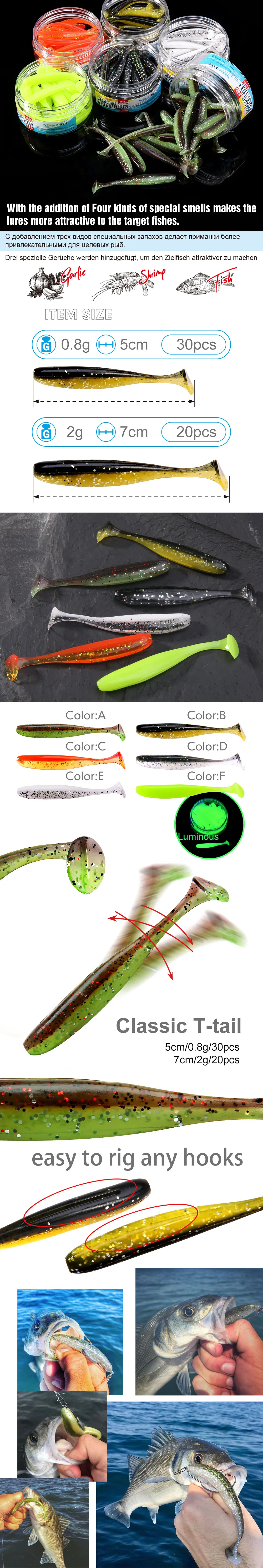 WEIHAI FSTK Japanese Material Eazi Shiner SwimBaits 7cm 5cm Silicone Artificial Double Color Wobblers Carp Fishing Soft Lures