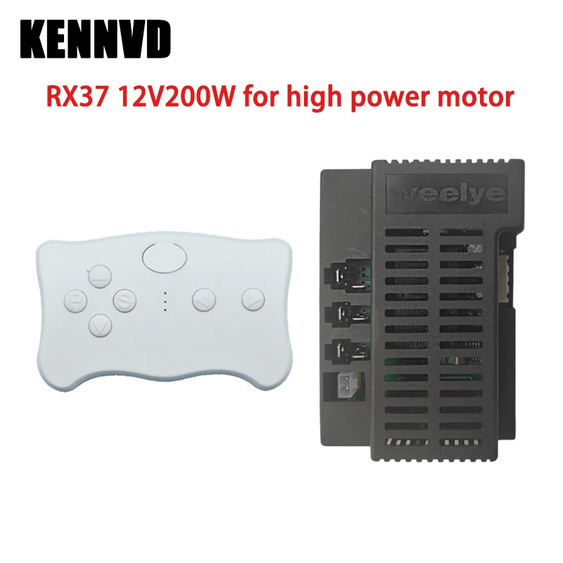 Wellye Weelye 12V RX37 High Power Children's Electric Ride on Car 2.4G Bluetooth Remote Control Receiver Motherboard Transmitter