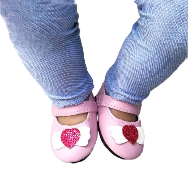 Summer Shoes for 18 Inch Girl Doll Jean 7cm Doll Shoes for 45CM Reborn Baby Doll Tassel Summer Sandals Shoes