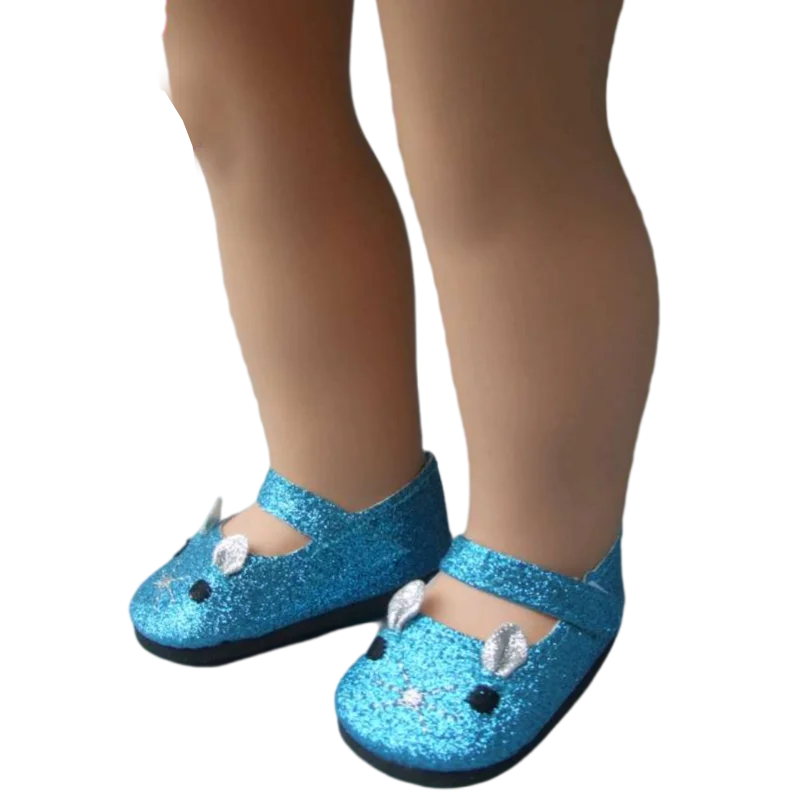 Summer Shoes for 18 Inch Girl Doll Jean 7cm Doll Shoes for 45CM Reborn Baby Doll Tassel Summer Sandals Shoes