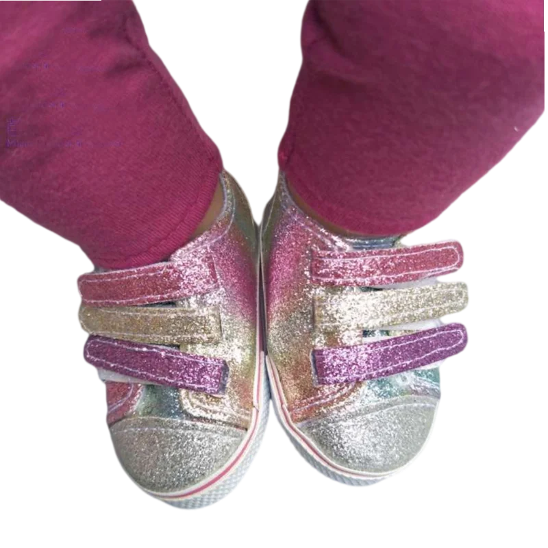 Summer Shoes for 18 Inch Girl Doll Jean 7cm Doll Shoes for 45CM Reborn Baby Doll Tassel Summer Sandals Shoes