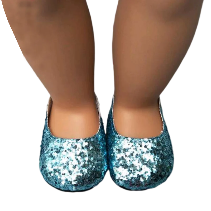 Summer Shoes for 18 Inch Girl Doll Jean 7cm Doll Shoes for 45CM Reborn Baby Doll Tassel Summer Sandals Shoes