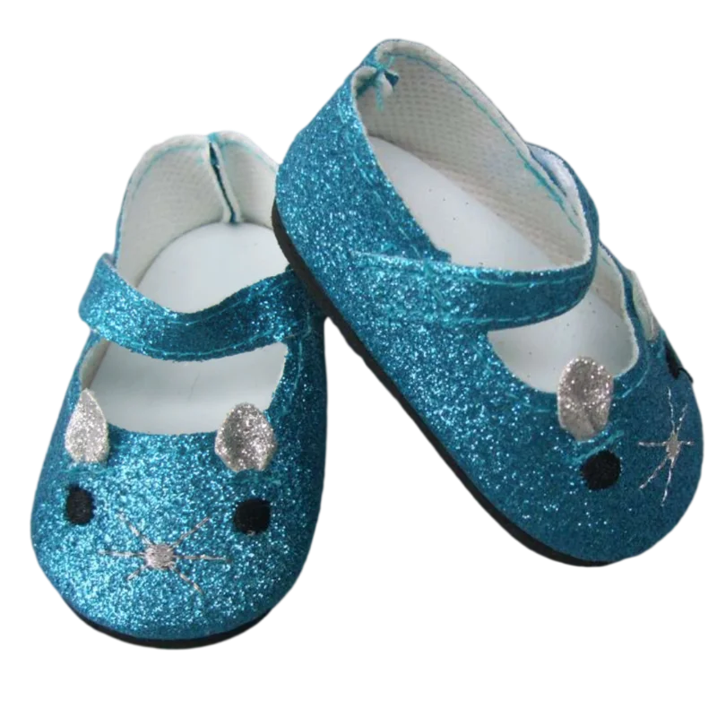 Summer Shoes for 18 Inch Girl Doll Jean 7cm Doll Shoes for 45CM Reborn Baby Doll Tassel Summer Sandals Shoes
