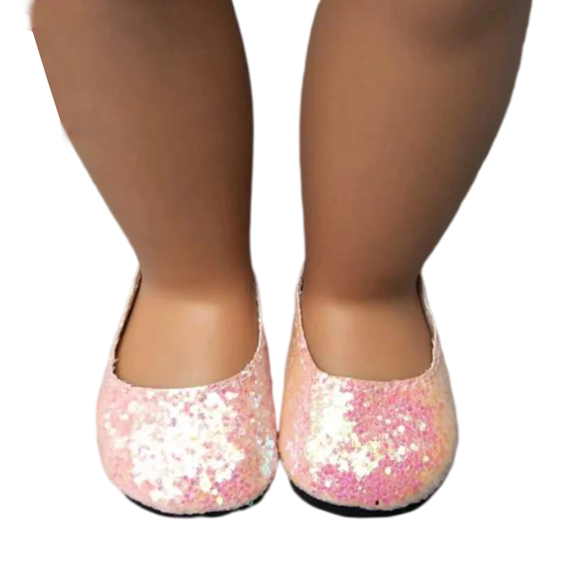 Summer Shoes for 18 Inch Girl Doll Jean 7cm Doll Shoes for 45CM Reborn Baby Doll Tassel Summer Sandals Shoes