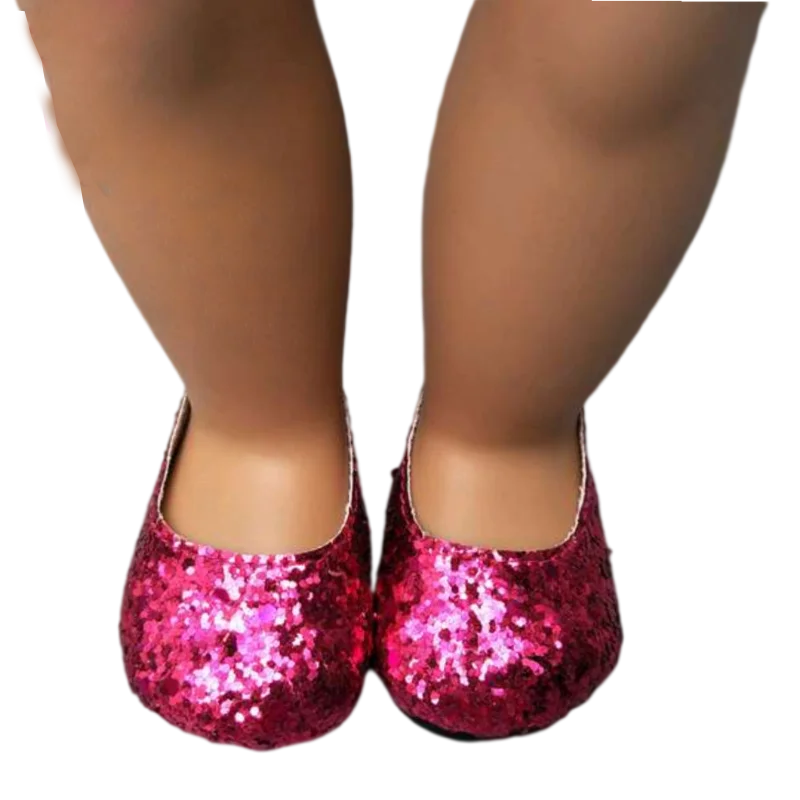 Summer Shoes for 18 Inch Girl Doll Jean 7cm Doll Shoes for 45CM Reborn Baby Doll Tassel Summer Sandals Shoes