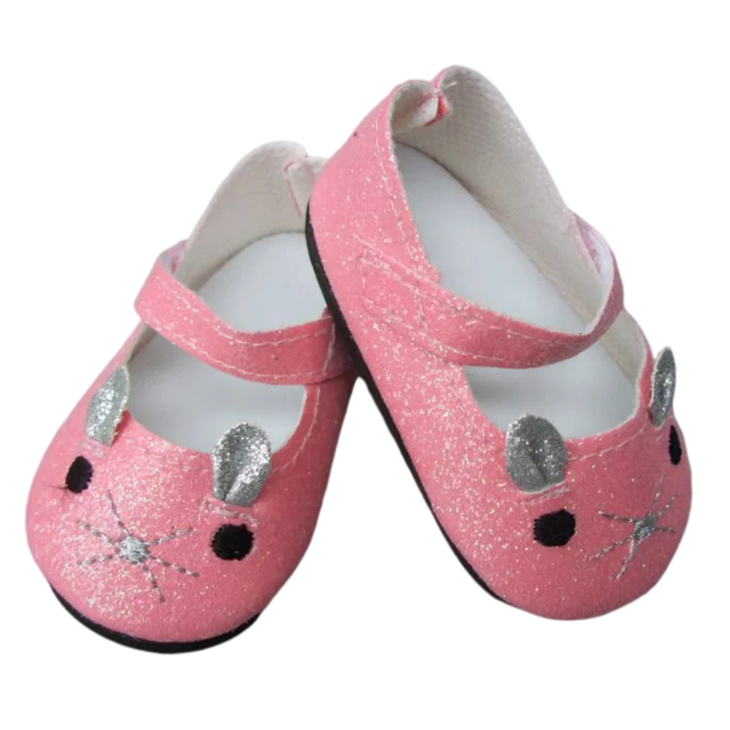 Summer Shoes for 18 Inch Girl Doll Jean 7cm Doll Shoes for 45CM Reborn Baby Doll Tassel Summer Sandals Shoes