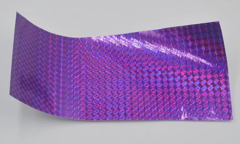 MNFT 12PCS 10cm X 20cm Holographic Adhesive Film Flash Tape DIY Lure Fishing Materials