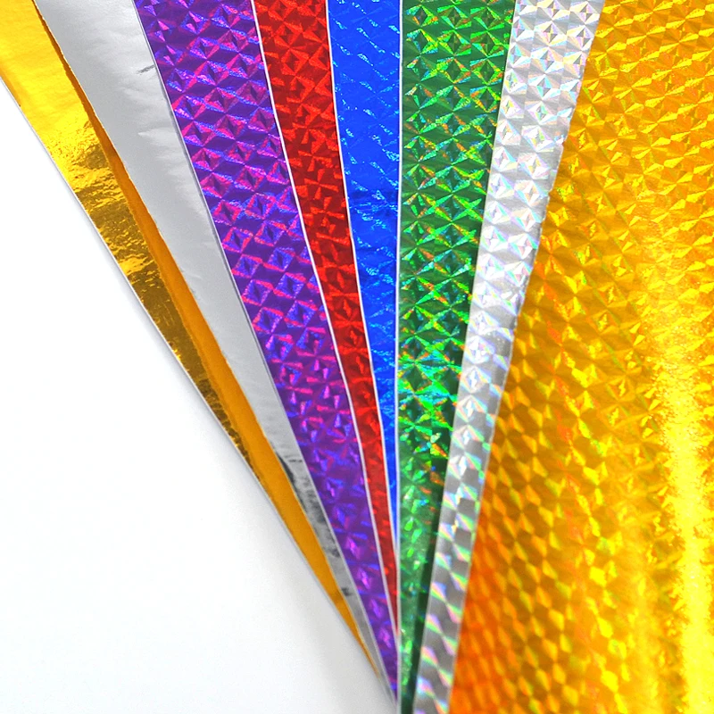 MNFT 12PCS 10cm X 20cm Holographic Adhesive Film Flash Tape DIY Lure Fishing Materials