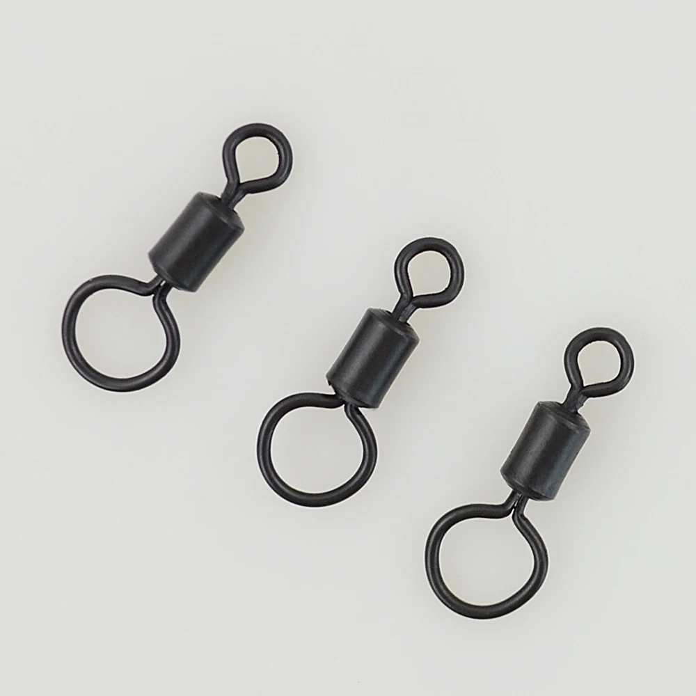20 Piece Carp Fishing Swivels Quick Change Stainless Steel for Carp Fishing Rig Fishing Accessories Terminal Tackle AE007
