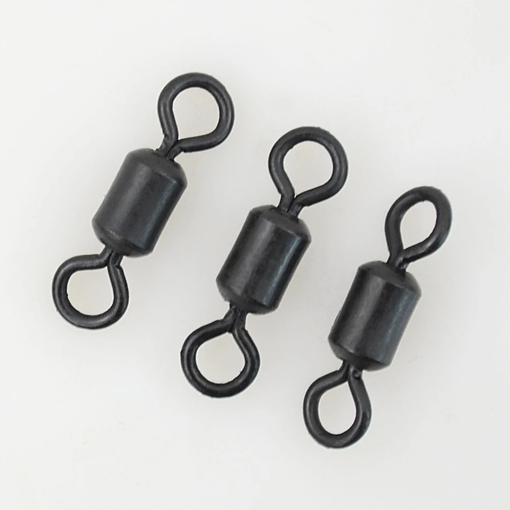 20 Piece Carp Fishing Swivels Quick Change Stainless Steel for Carp Fishing Rig Fishing Accessories Terminal Tackle AE007