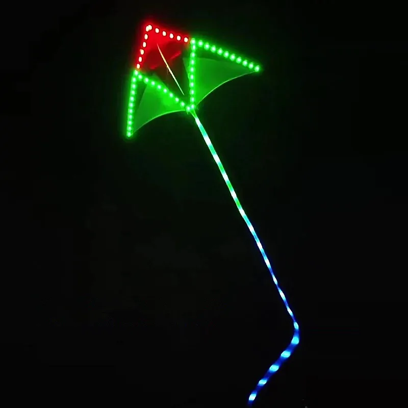 diy led kite flying 56pcs led lamp shinning hang on kites for adults outdoor toys cerf volant cometas led light giant kite	koi