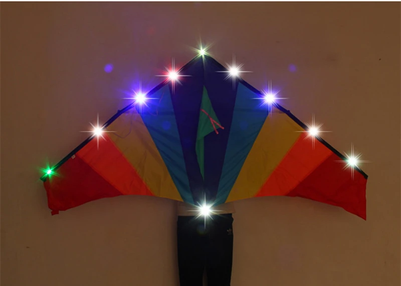 diy led kite flying 56pcs led lamp shinning hang on kites for adults outdoor toys cerf volant cometas led light giant kite	koi