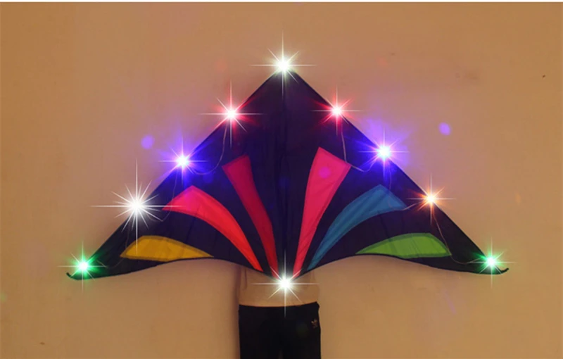 diy led kite flying 56pcs led lamp shinning hang on kites for adults outdoor toys cerf volant cometas led light giant kite	koi