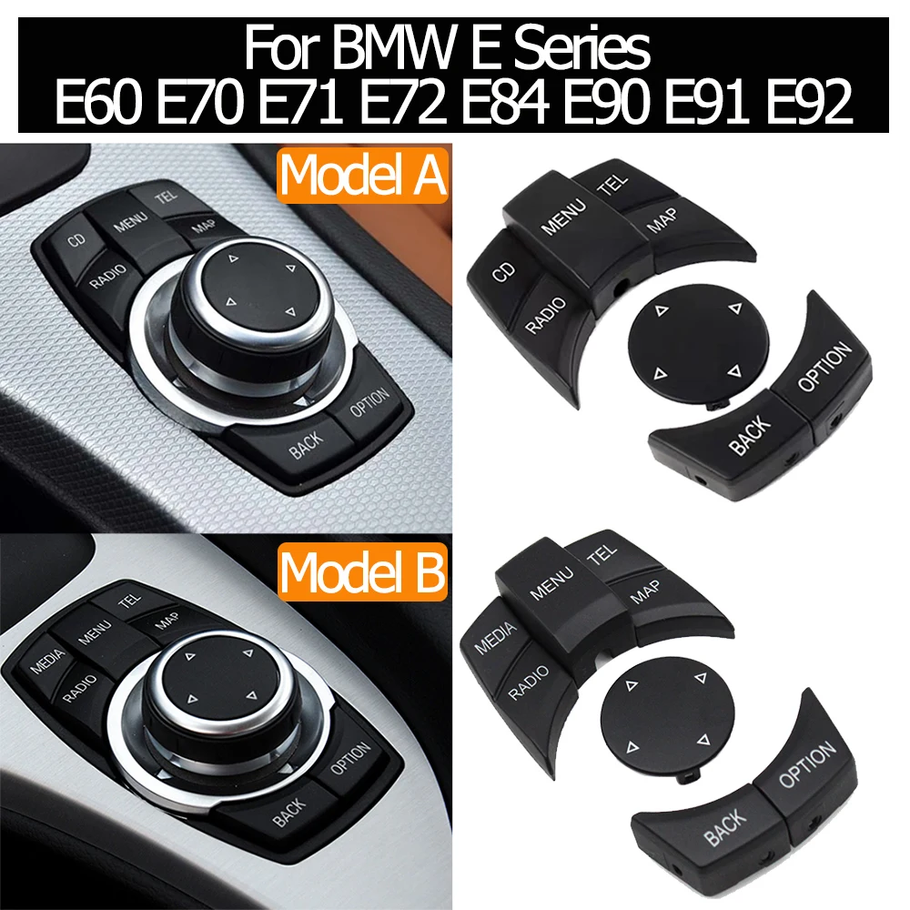 Interior Car CIC IDrive Multi-Media Knob Menu Button Switch For BMW E Series E60 E61 E81 E82 E87 E88 E89 E90 E91 E92 E70 E71 E72
