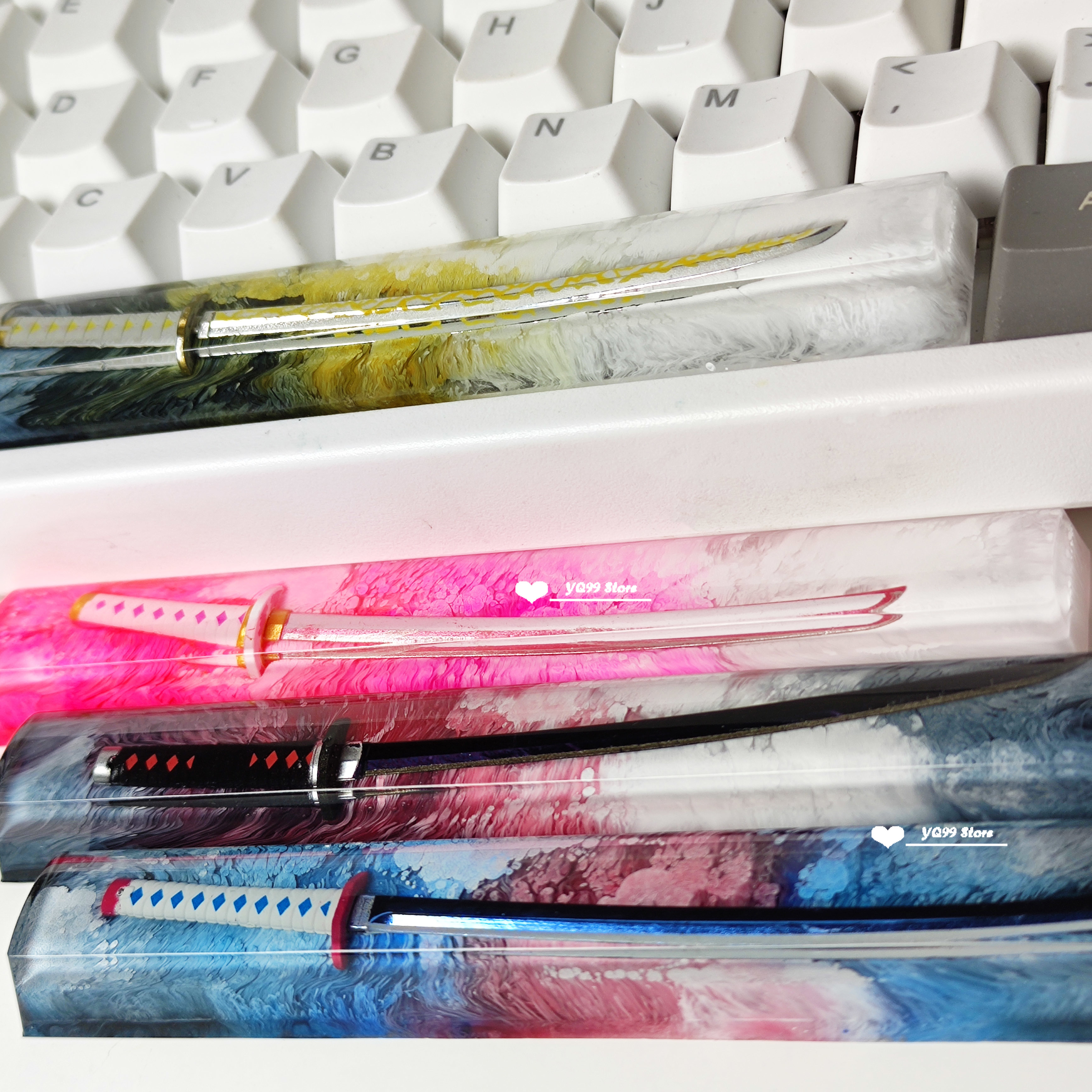1pc 6.25u Resin Keycap Japan Anime DIY Custom Artisan Spacebar Keycaps for Cherry Mx Switch Mechanical Gaming Keyboard Keycap