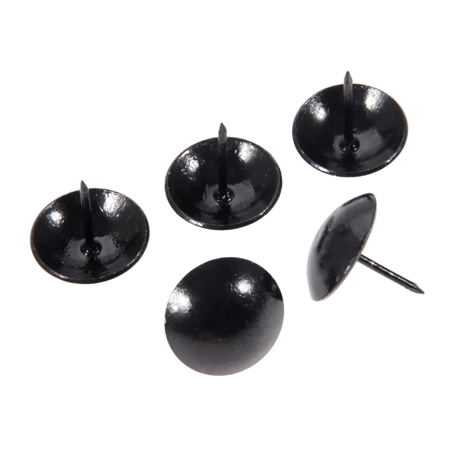 DRELD 20Pcs 25mm Antique Black Upholstery Nail Furniture Fittings Jewelry Wood Box Sofa Decorative Tack Stud Pushpin Doornail