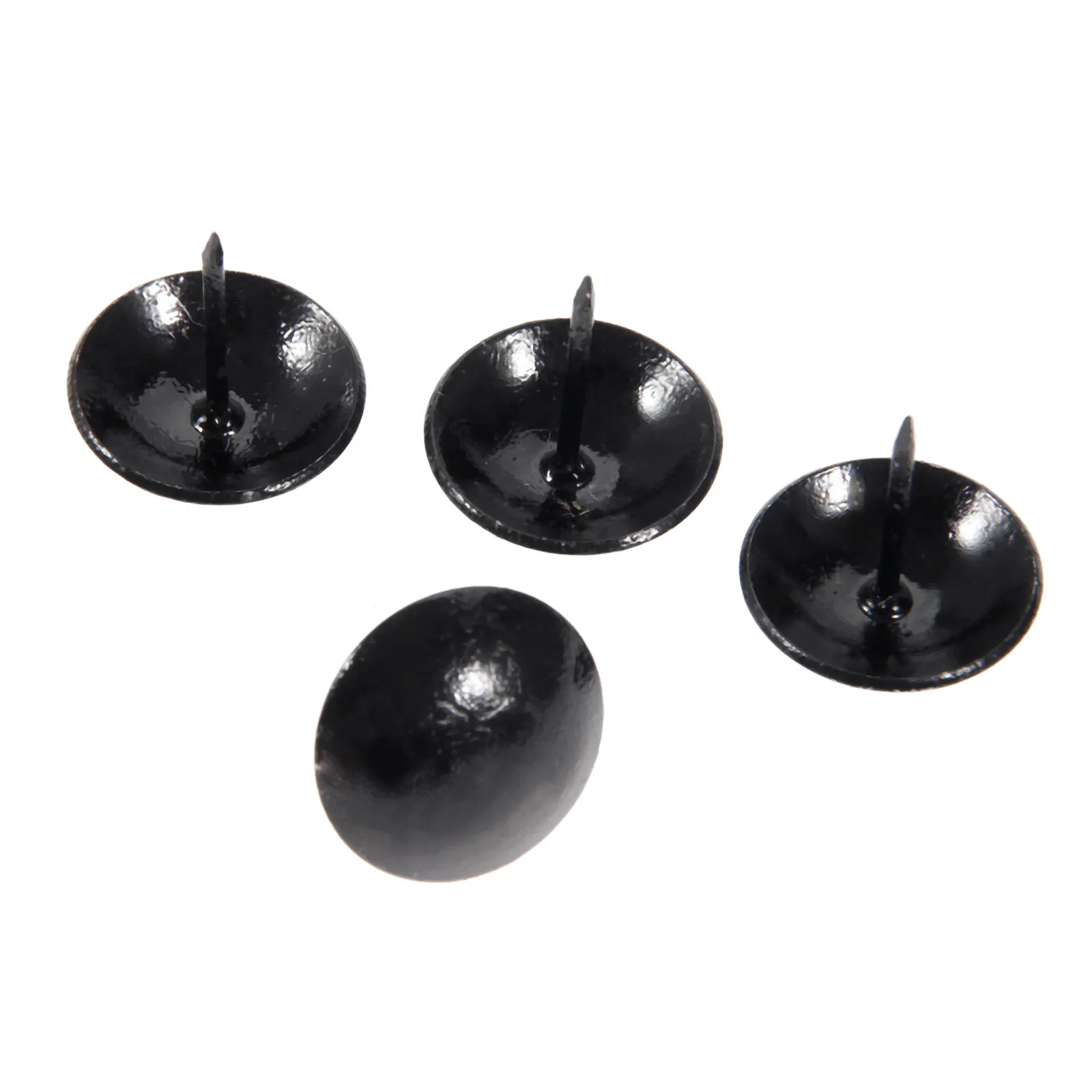 DRELD 20Pcs 25mm Antique Black Upholstery Nail Furniture Fittings Jewelry Wood Box Sofa Decorative Tack Stud Pushpin Doornail