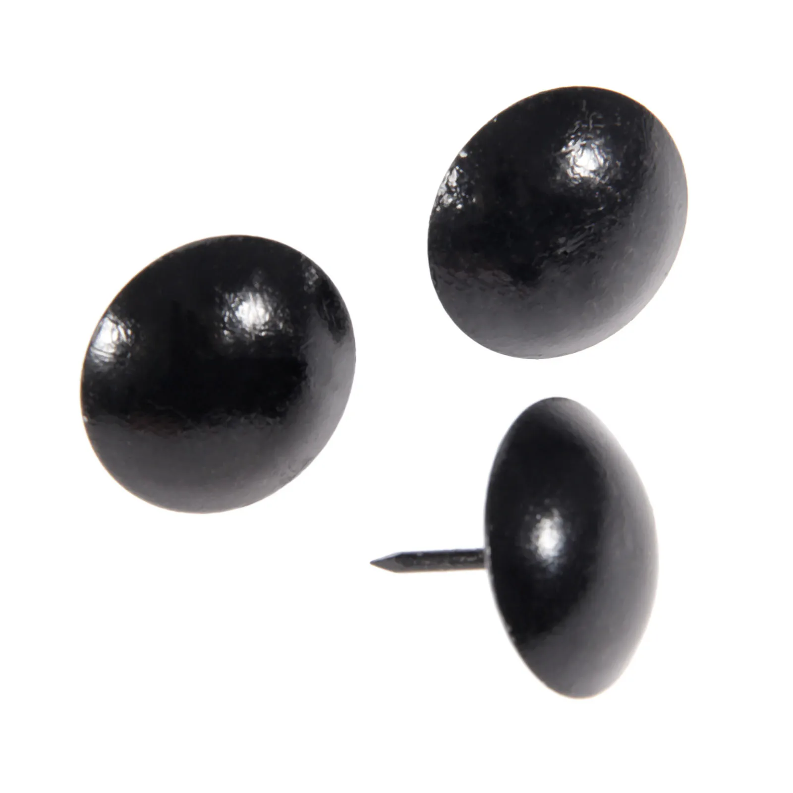 DRELD 20Pcs 25mm Antique Black Upholstery Nail Furniture Fittings Jewelry Wood Box Sofa Decorative Tack Stud Pushpin Doornail