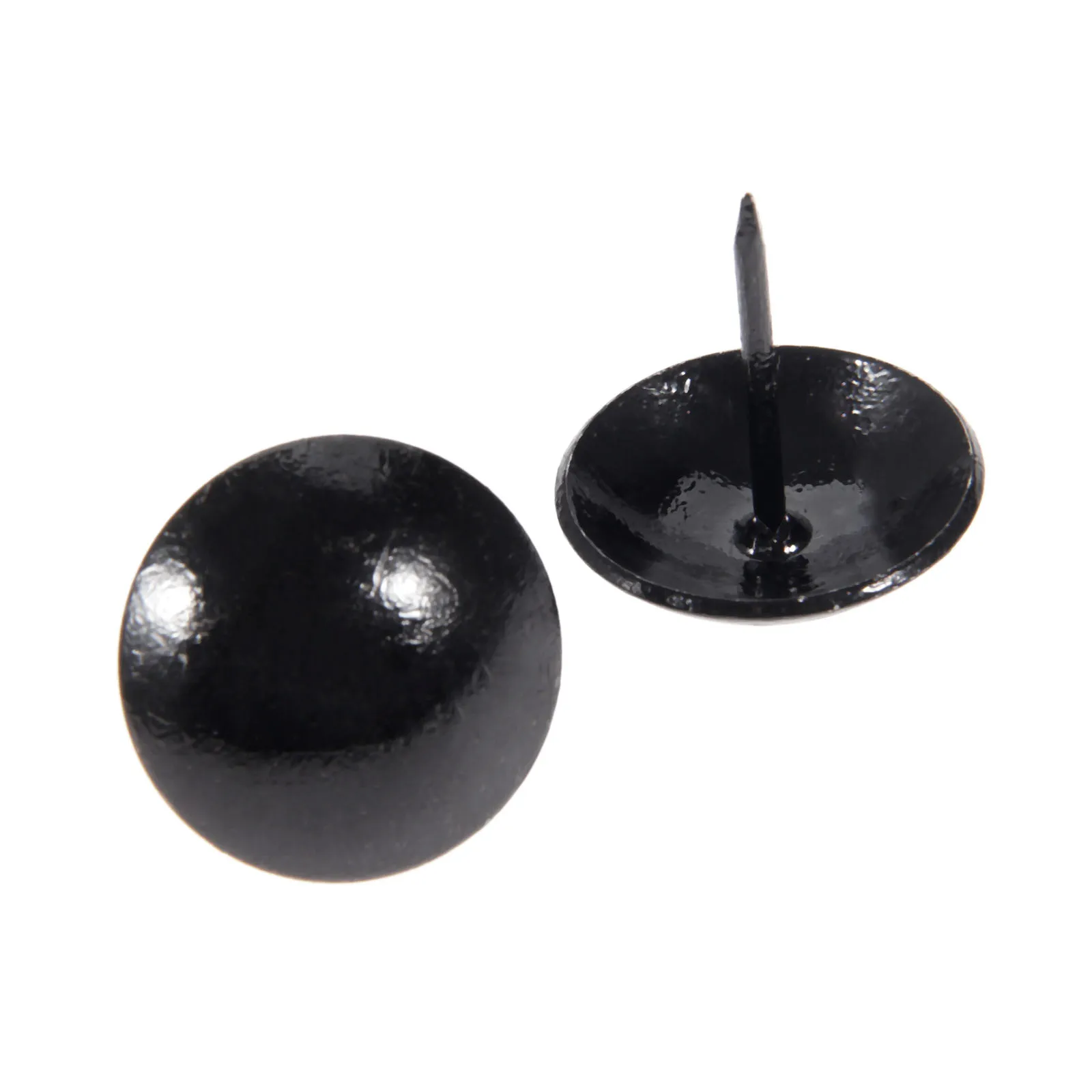 DRELD 20Pcs 25mm Antique Black Upholstery Nail Furniture Fittings Jewelry Wood Box Sofa Decorative Tack Stud Pushpin Doornail