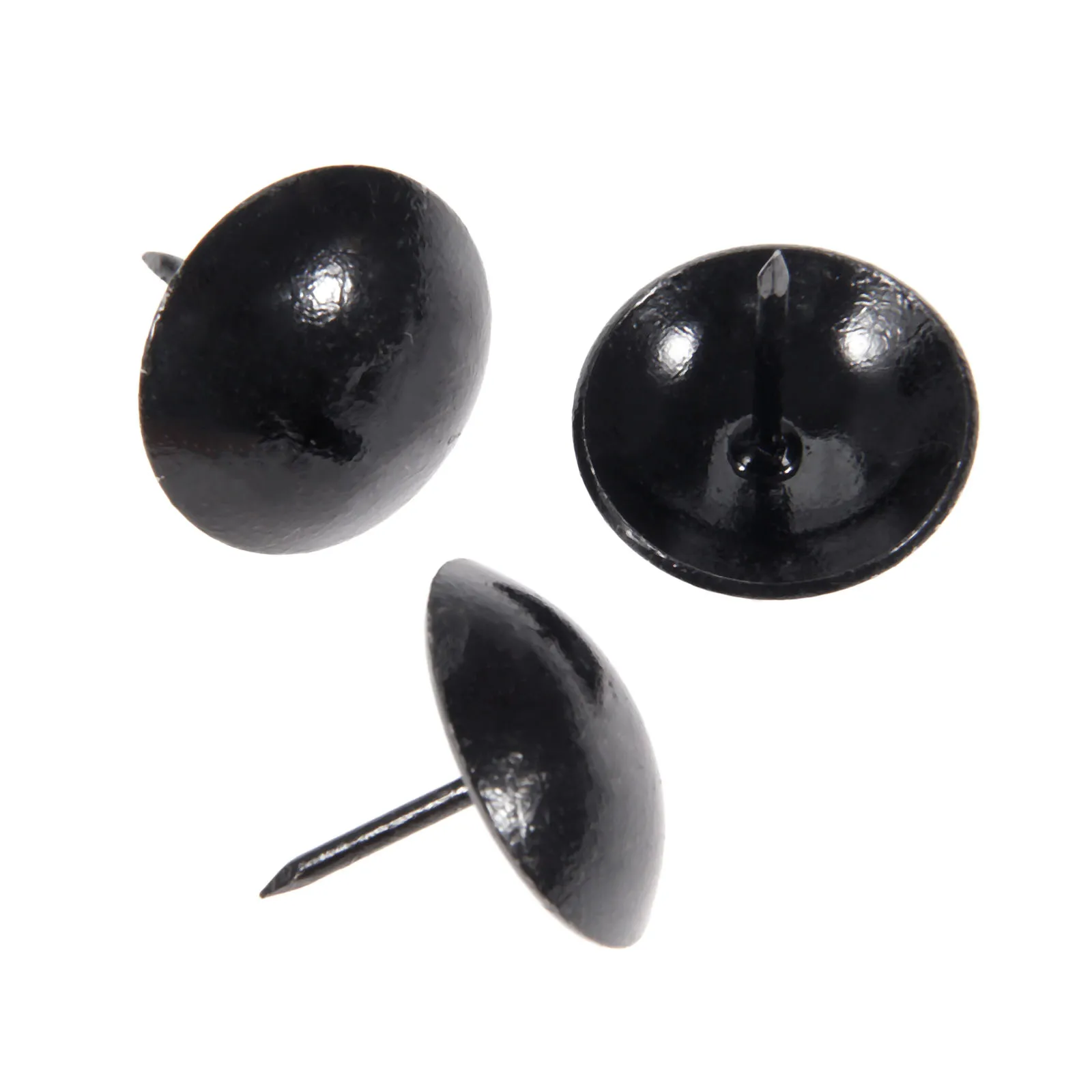 DRELD 20Pcs 25mm Antique Black Upholstery Nail Furniture Fittings Jewelry Wood Box Sofa Decorative Tack Stud Pushpin Doornail