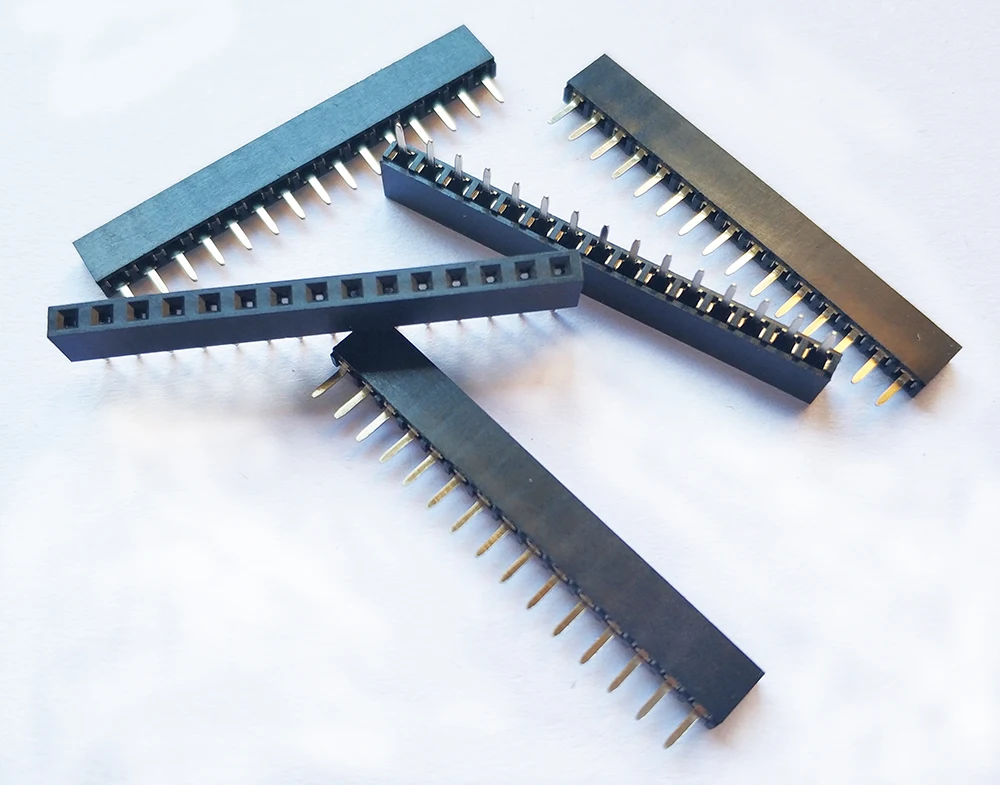 20pcs 2.54mm PH5 Short Profile Single Row Straight 1X2P/5P/6P/10P/15P/40P Rohs Goldplated PCB Female Pin Header Socket Connector