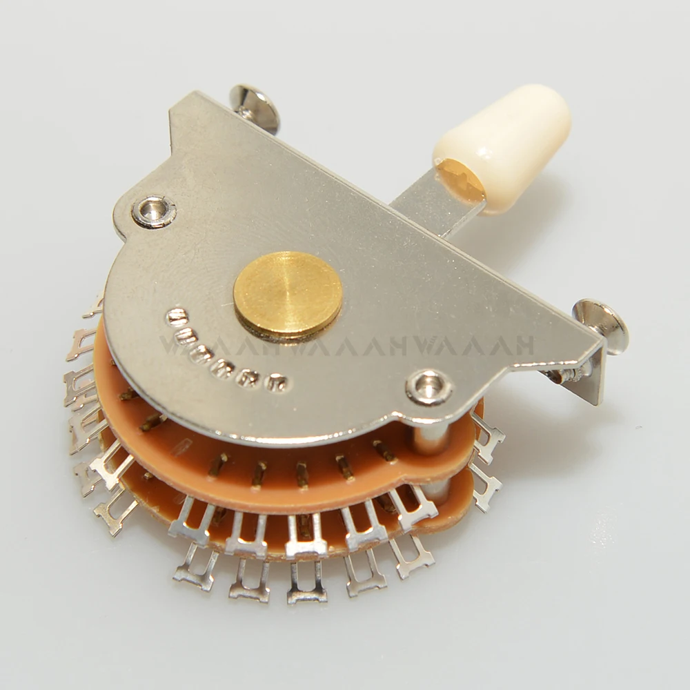 Guitar 5 Way Super Switch Pickup Selector Super 4-Pole Double Wafer for ST/TL Guitars with 3pcs  Tips