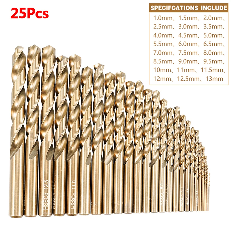 M35 Cobalt High Speed Steel Twist Drill Bits Hole Openner Power Tool Accessories For Stainless Steel Wood Metalworking