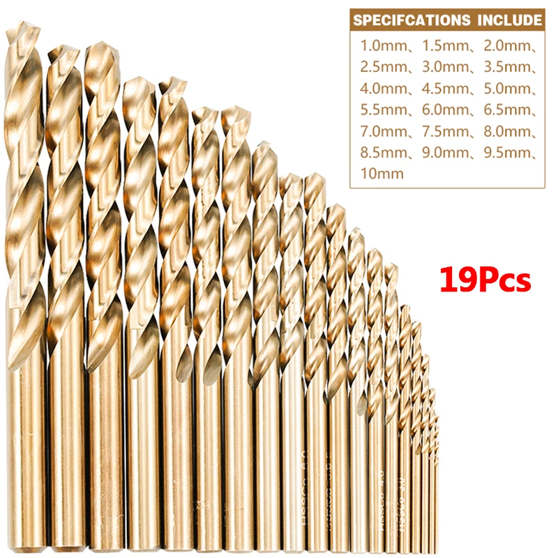 M35 Cobalt High Speed Steel Twist Drill Bits Hole Openner Power Tool Accessories For Stainless Steel Wood Metalworking