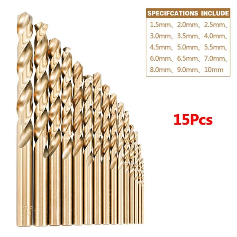 M35 Cobalt High Speed Steel Twist Drill Bits Hole Openner Power Tool Accessories For Stainless Steel Wood Metalworking