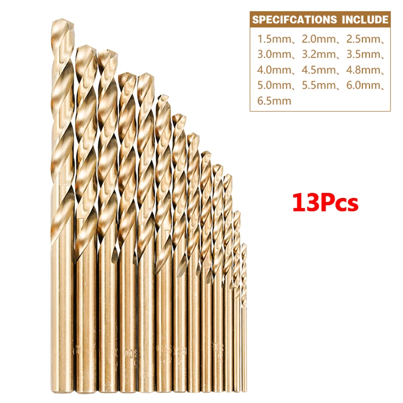 M35 Cobalt High Speed Steel Twist Drill Bits Hole Openner Power Tool Accessories For Stainless Steel Wood Metalworking