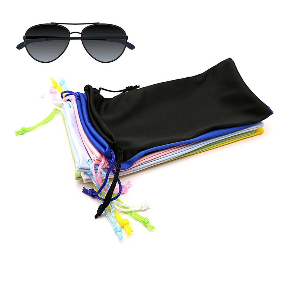 New Spectacle Cloth Bag Sunglasses Drawstring Pouch Myopia Glasses Case Soft Eyeglasses Pocket Portable Eyewear Accessories