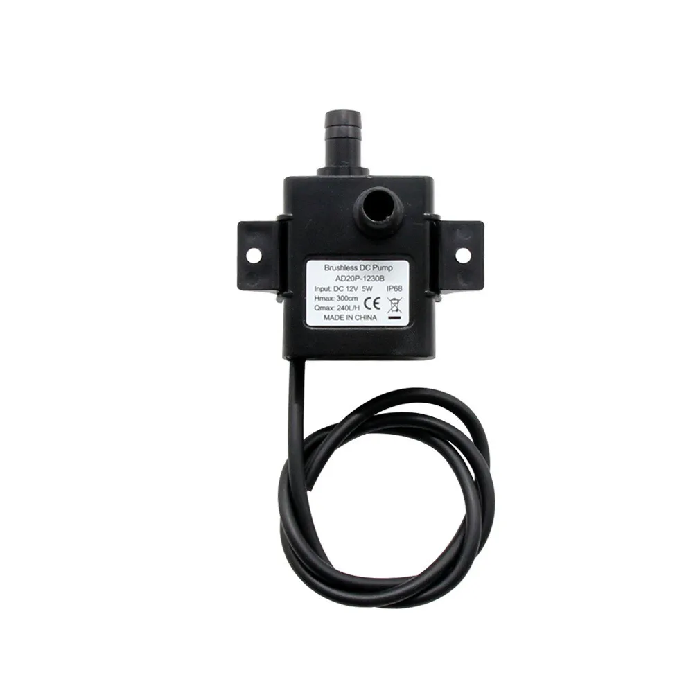 DC 12V Portable Electric Pump Water Cooling Silent Submersible Pump Waterproof Centrifugal Pump Home Garden Outdoor Tool