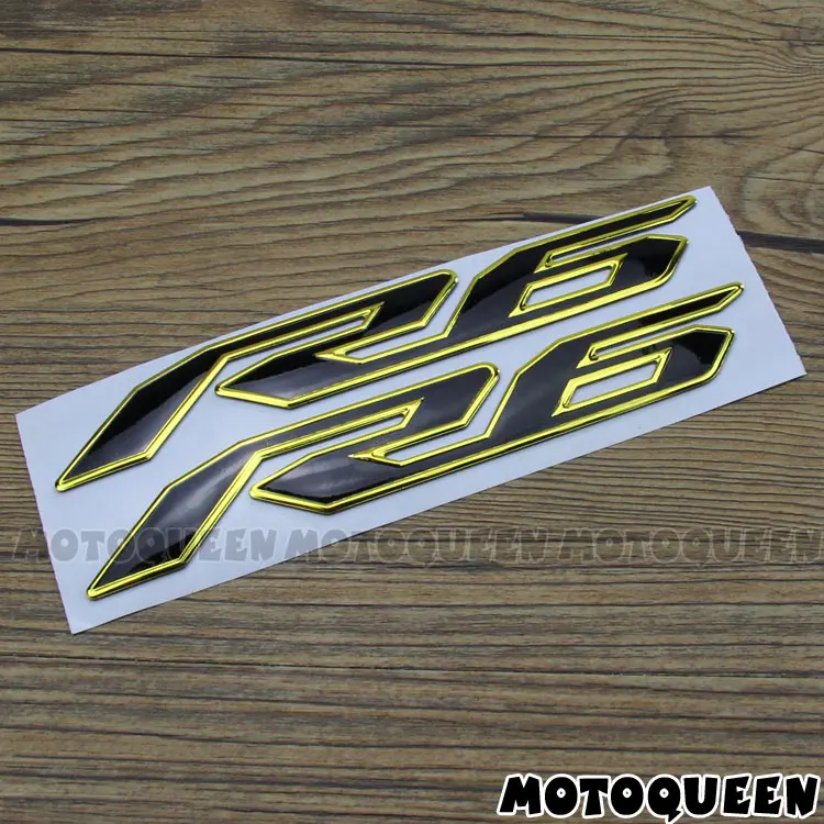 For YZF R6 YZF6000 Stickers Motorcycle 3D Chrome Reflective Decals Tank Pad Shell Body Wind Fairing Pvc