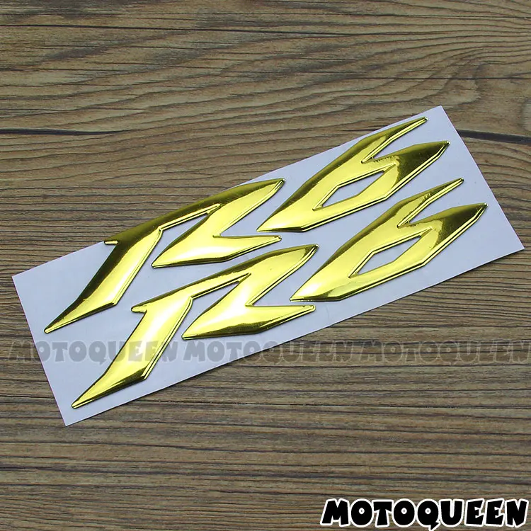 For YZF R6 YZF6000 Stickers Motorcycle 3D Chrome Reflective Decals Tank Pad Shell Body Wind Fairing Pvc