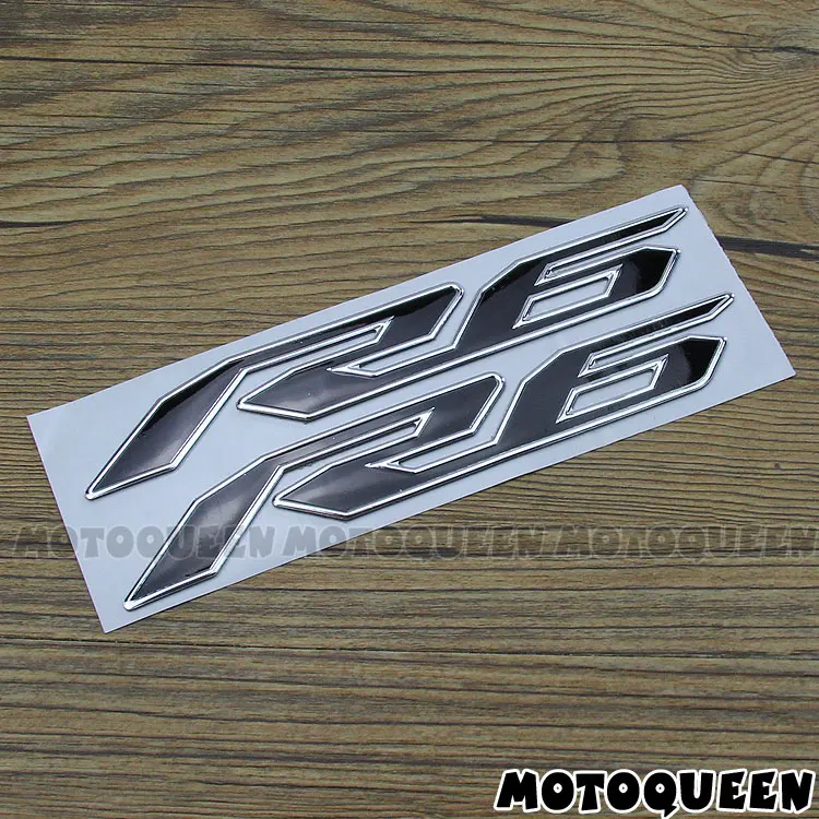 For YZF R6 YZF6000 Stickers Motorcycle 3D Chrome Reflective Decals Tank Pad Shell Body Wind Fairing Pvc