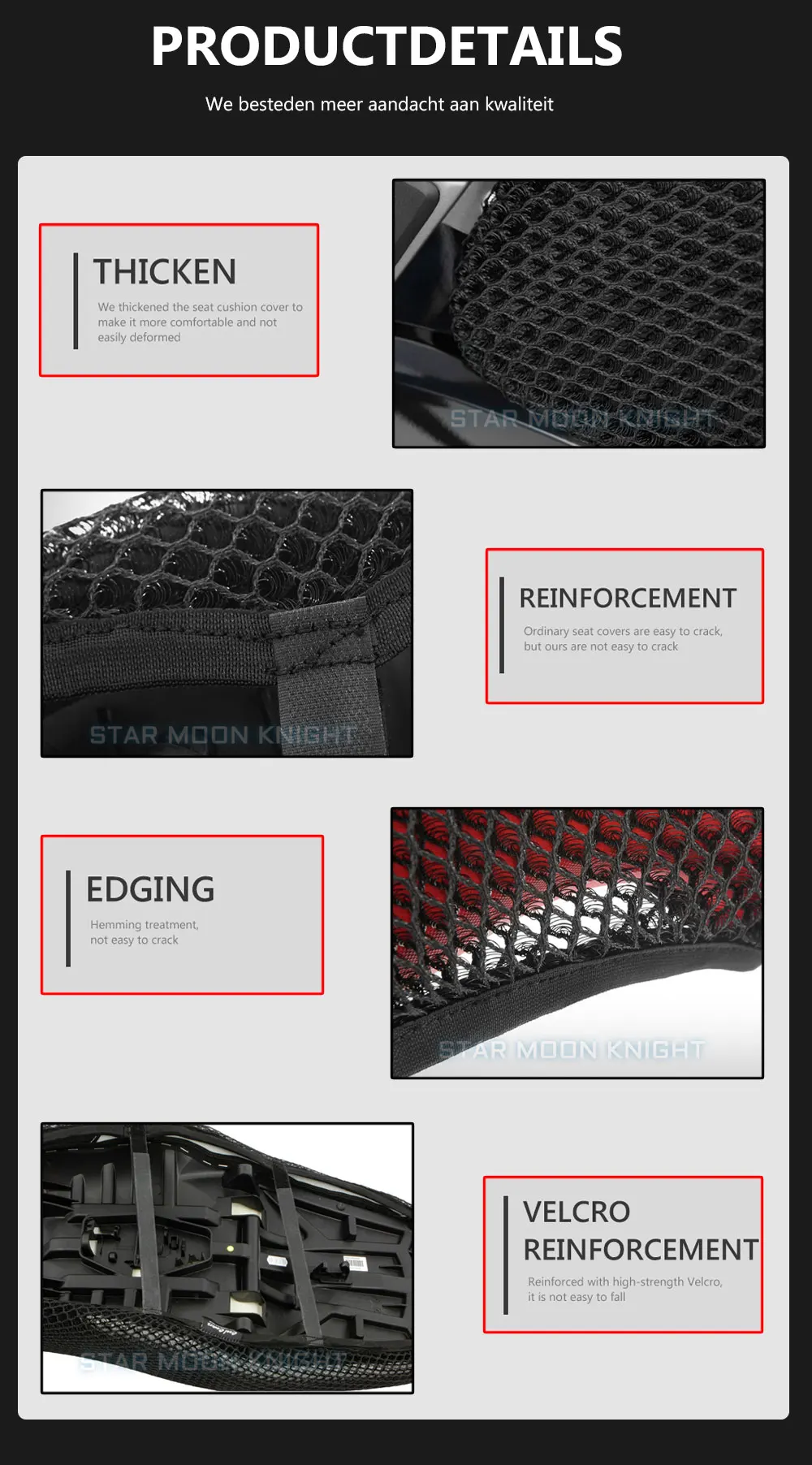 3D Mesh Seat Cover For Honda NC 750 NC750 X NC750X NC700X NC700XD NC700S NC 750X 700X Anti-Slip Nylon Fabric Cushion Seat Cover