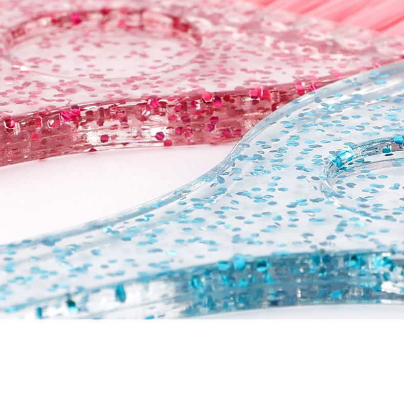 Professional Hair Dye Brush Plastic Crystal Hair Coloring Applicator Salon Hairdressing Dye Cream Brush Hair Styling Accessories