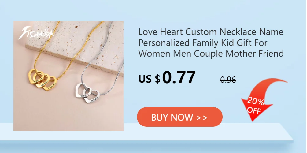 Custom Necklace Name Logo Personalized Pendant Nameplate Gift For Women Men Mother Couple Family Stainless Steel Chain Jewelry