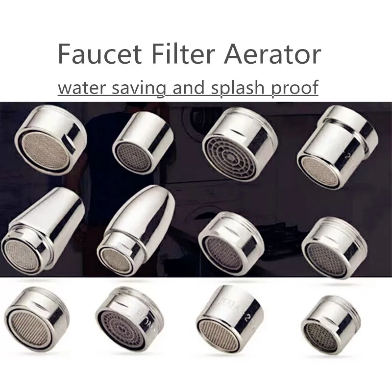 M16 M20 M22 M24 G1/2 G3/4 Faucet Filter Splash Proof Water Aerator Spouts Kitchen Bathroom Basin Faucet Filter Nozzle Bubbler