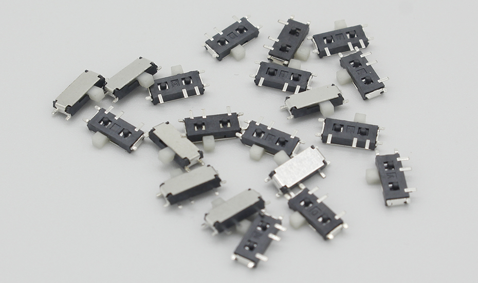 20PCS 7 Pin Mini Slide Switch On-OFF 2Position Micro Slide Toggle Switch 1P2T H=1.5MM Miniature Horizontal Slide Switch SMD