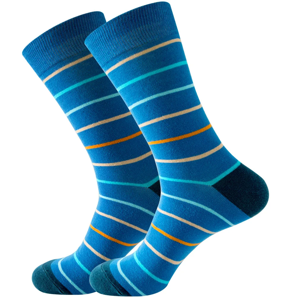 Men Happy Colorful Striped Women Socks Quality Plaid Diamond Pattern Argyle Geometric Harajuku Combed Cotton Sock Christmas Gift