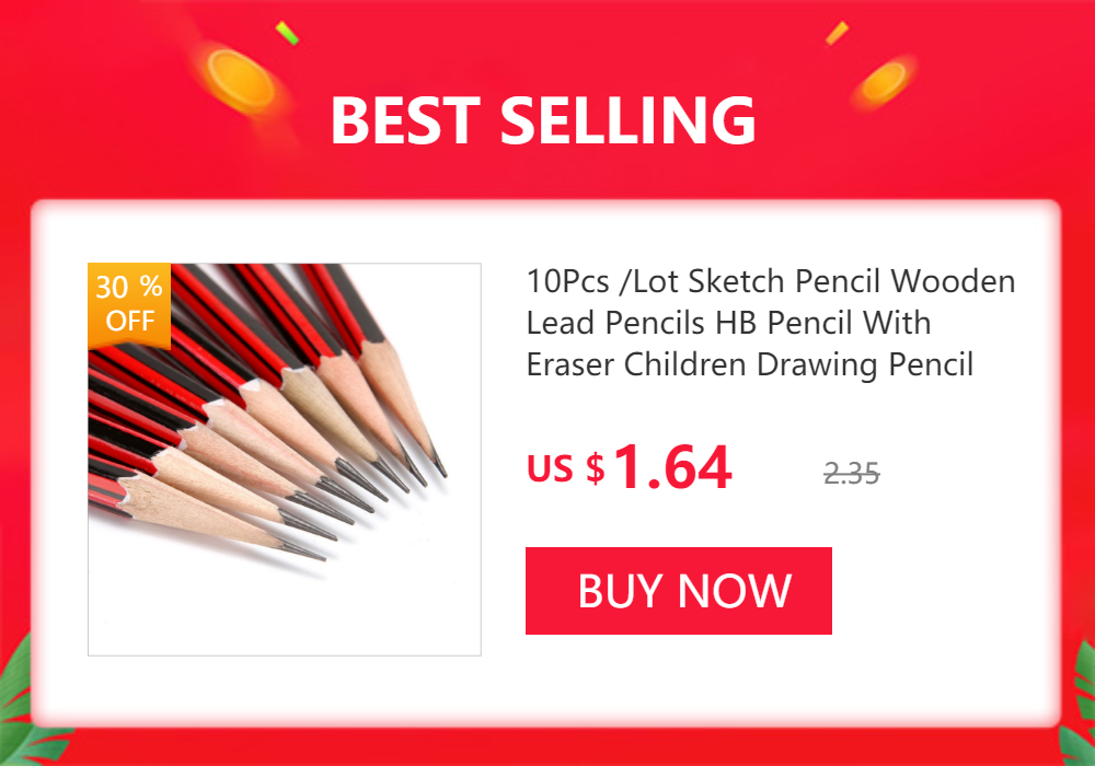 10Pcs /Lot Sketch Pencil HB Wooden Graphites With Eraser Children Drawing Writing Stationery School Supplies