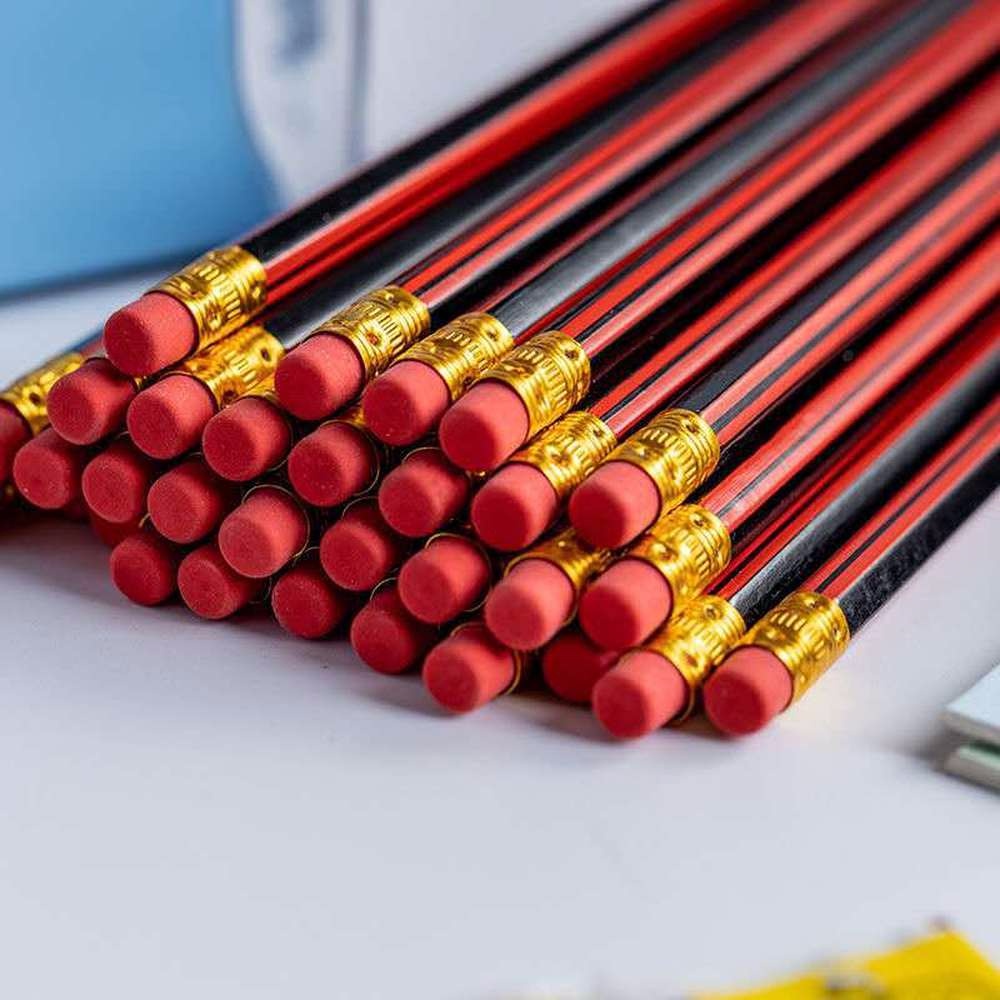 10Pcs /Lot Sketch Pencil HB Wooden Graphites With Eraser Children Drawing Writing Stationery School Supplies