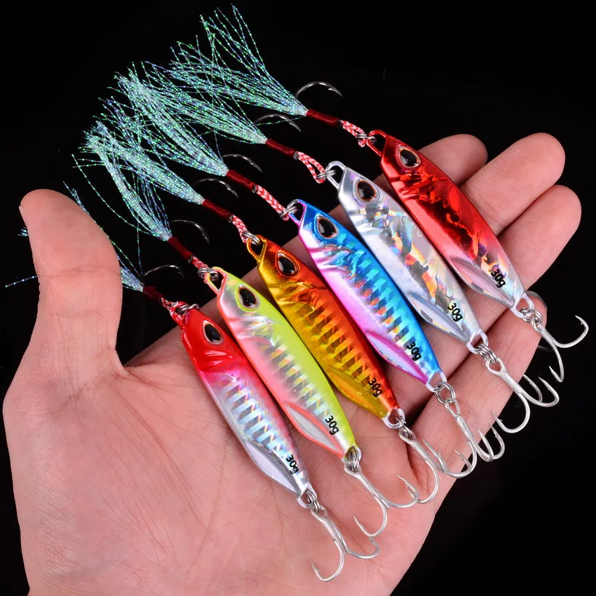 10Pcs Long Cast Metal Bait Spinner Spoon Sea Fishing Lures Jigs Trout Fishing Hard Baits Tackle Pesca Jigs Fish Jigging Set Bait