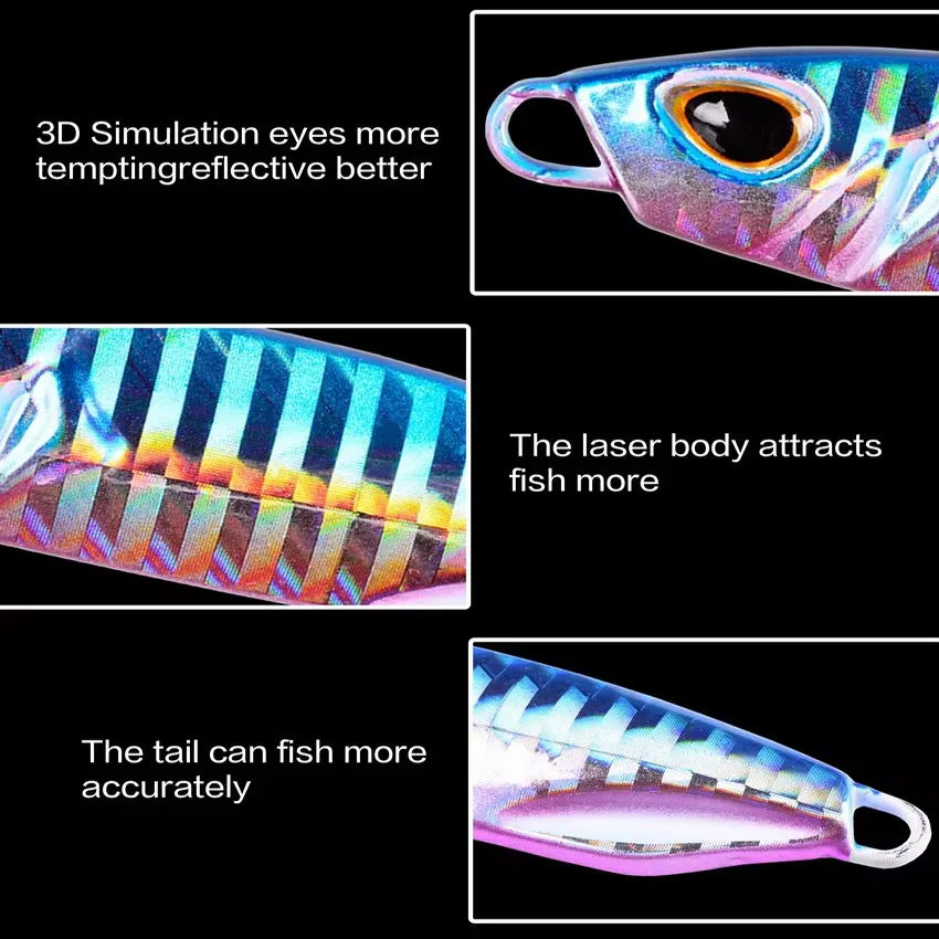 10Pcs Long Cast Metal Bait Spinner Spoon Sea Fishing Lures Jigs Trout Fishing Hard Baits Tackle Pesca Jigs Fish Jigging Set Bait