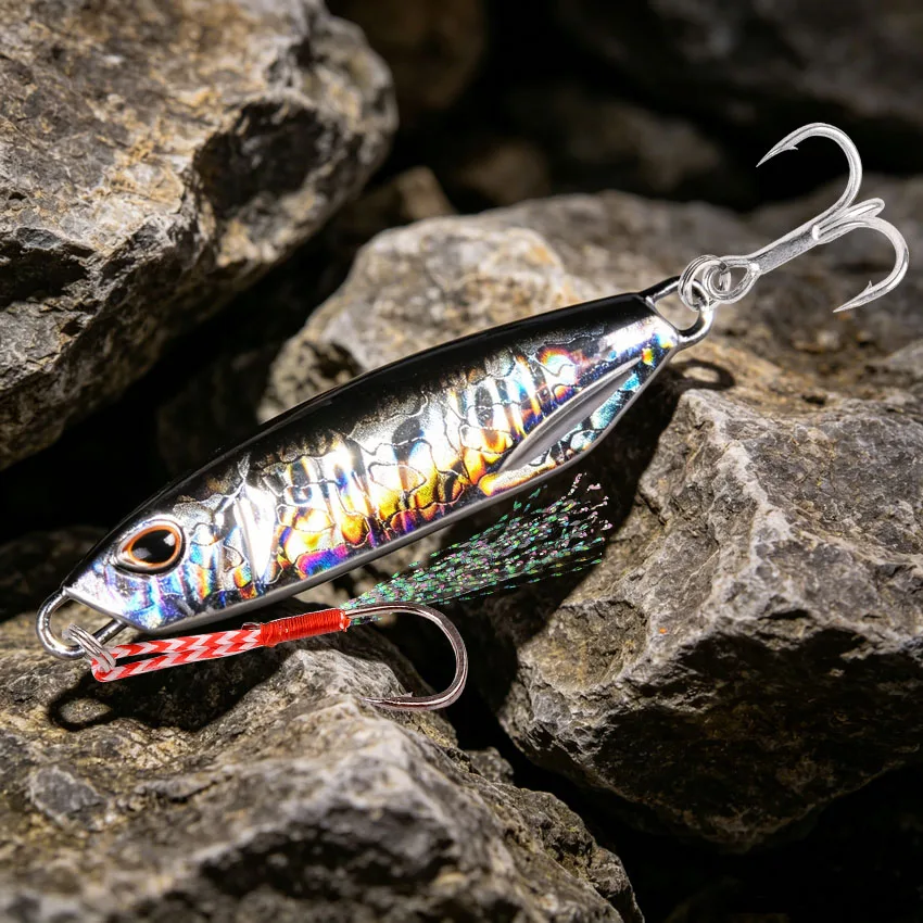 10Pcs Long Cast Metal Bait Spinner Spoon Sea Fishing Lures Jigs Trout Fishing Hard Baits Tackle Pesca Jigs Fish Jigging Set Bait