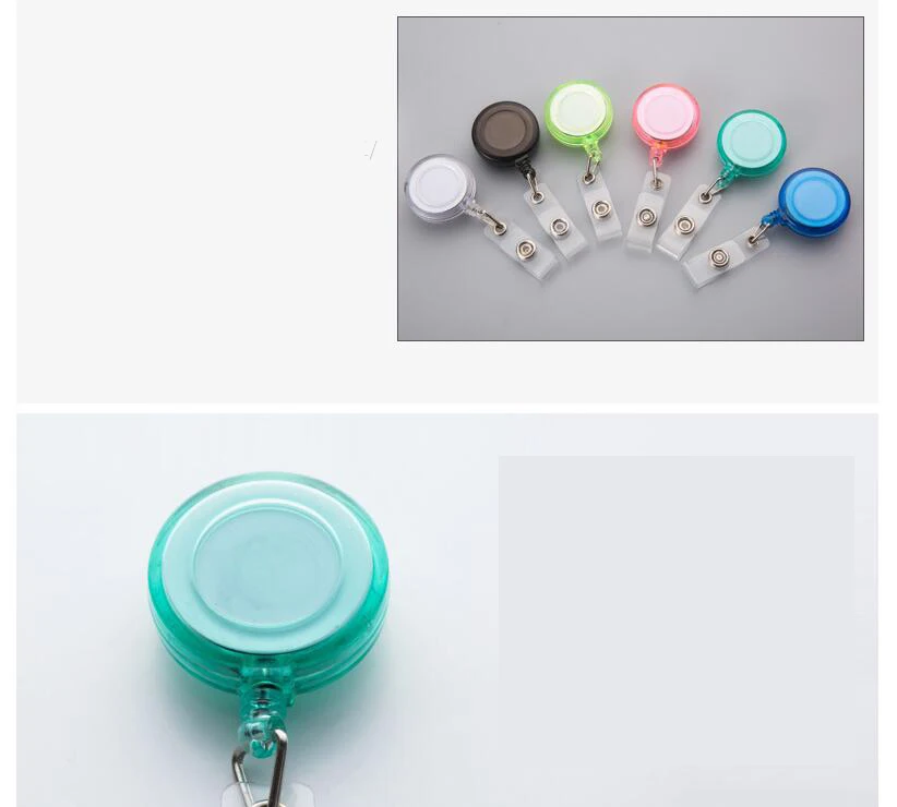 Women Student Credit Card Cover Case Pouch Creative Transparent Retractable Nurse Badge Doctor ID Card Holder Clip Badge