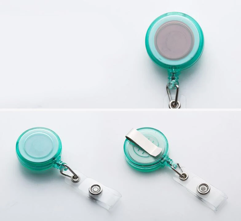 Women Student Credit Card Cover Case Pouch Creative Transparent Retractable Nurse Badge Doctor ID Card Holder Clip Badge