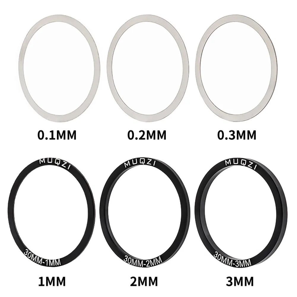 6pcs Bicycle Spare Parts Bottom Bracket Washers Crankset Washer 24/29/30mm For BB86/91/92/PF30/BB30 Aluminum Alloy Spacer